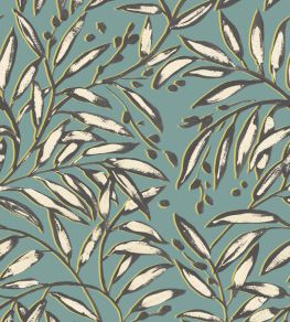 Lorena Vine Wallpaper by Ohpopsi Petrol