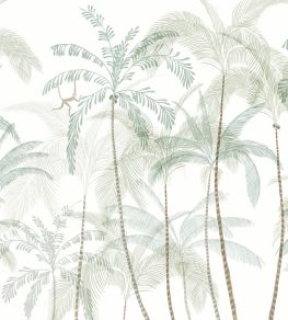 Louie Mural by Sandberg Light Green