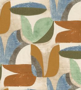 Lovesong Fabric by Casamance Moutarde Olive