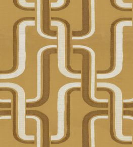 Luminescence Fabric by Casamance Moutarde
