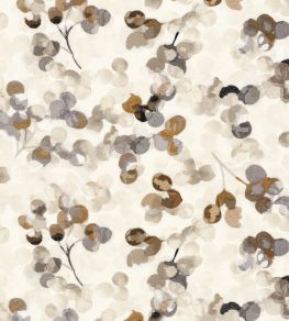 Lunaria Fabric by Casamance Noir Tabac