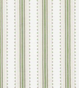 Mabel Stripe Fabric by Nina Campbell Green/Chocolate