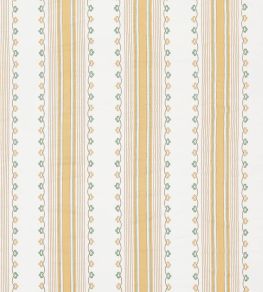 Mabel Stripe Fabric by Nina Campbell Yellow/Sage