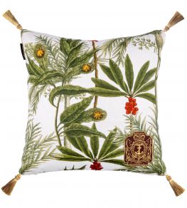 Madagascar Cushion 50 x 50cm by MINDTHEGAP Green
