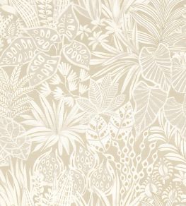 Madhuca Wallpaper by Casamance Sable