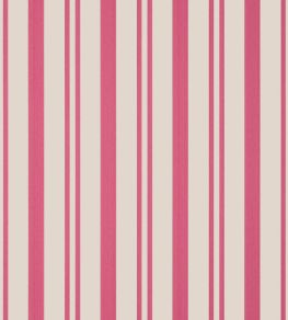 Maggie Stripe Wallpaper by Thibaut Raspberry
