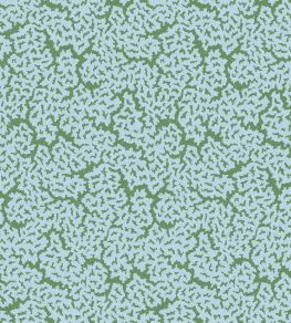 Maldives Wallpaper by Thibaut Blue and Green