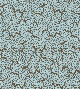 Maldives Wallpaper by Thibaut Spa Blue and Brown