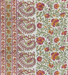 Mallow Border Fabric by Ian Sanderson Chilli