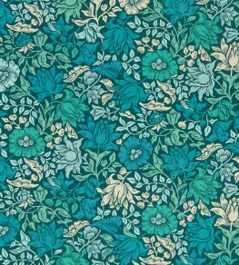 Mallow Wallpaper by Clarke & Clarke Teal