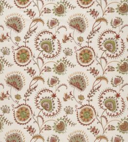 Mandana Fabric by Nina Campbell Sage/Russet/Ivory