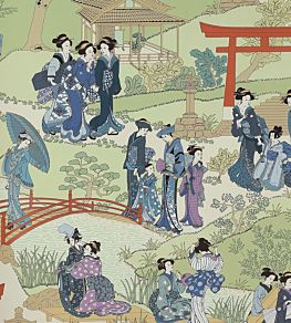 Geishas Wallpaper by Manuel Canovas Indigo