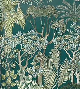 Morny Wallpaper by Manuel Canovas Bleu Canard