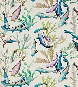 Salina Wallpaper by Manuel Canovas Turquoise