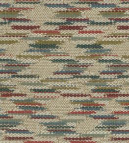 Marden Fabric by Nina Campbell Red/Teal/Olive