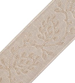 Mare Embroidered Border Trimming by Samuel & Sons Dune