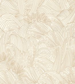 Maree Haute Wallpaper by Casamance Blanc/Dore