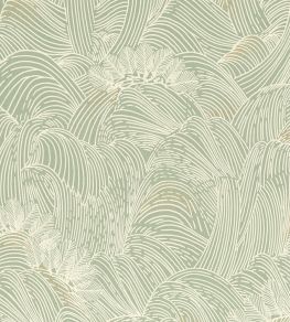 Maree Haute Wallpaper by Casamance Vert