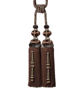 Margaux Double Tassel Tieback Trimming by Samuel & Sons Aubergine