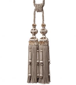Margaux Double Tassel Tieback Trimming by Samuel & Sons Feuille D'Argent