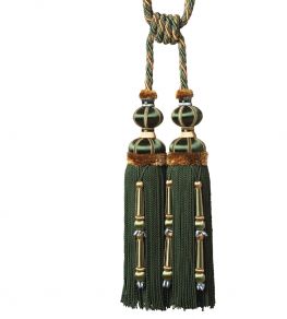 Margaux Double Tassel Tieback Trimming by Samuel & Sons Foret