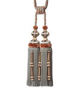 Margaux Double Tassel Tieback Trimming by Samuel & Sons Hydrengia Antique