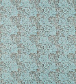 Marigold Fabric by Morris & Co Sky/Chocolate