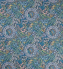 Marquess Garden in Ladbroke Linen Fabric by Liberty Lichen Rose