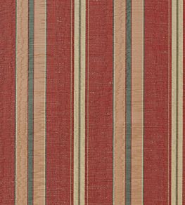 Misa Moire Stripe Fabric by Marvic Coral/Sand