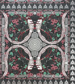 Lyrebird Wallpaper by Matthew Williamson Black