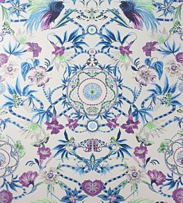 Menagerie Wallpaper by Matthew Williamson Persian Blue/Lilac