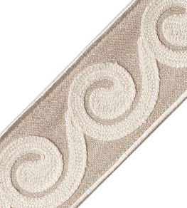 Maui Embroidered Border Trimming by Samuel & Sons Dune