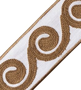Maui Embroidered Border Trimming by Samuel & Sons Seagrass