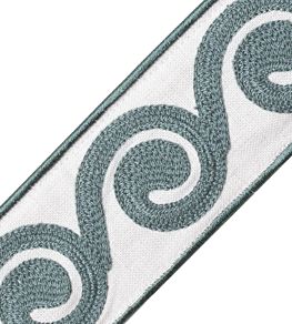 Maui Embroidered Border Trimming by Samuel & Sons Tidepool