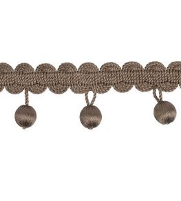 Maya Beaded Fringe 25mm Trimming by Houles Cacao