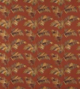 Mazari Palm Fabric by Jane Churchill Paprika