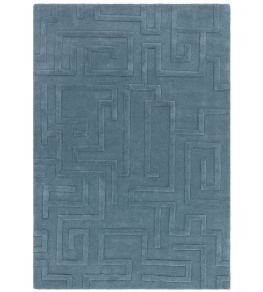Maze Rug by Asiatic Teal