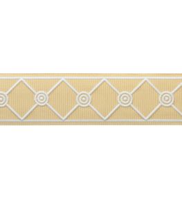 MDS Embroidered Lattice Borber Trimming by Samuel & Sons Goldenrod