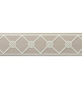 MDS Embroidered Lattice Borber Trimming by Samuel & Sons Natural