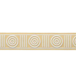 MDS Embroidered Rosette Border Trimming by Samuel & Sons Goldenrod