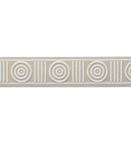 MDS Embroidered Rosette Border Trimming by Samuel & Sons Natural
