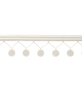 MDS Rosette Fringe Trimming by Samuel & Sons Ivory