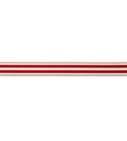 MDS Stripe Border 2.6cm Trimming by Samuel & Sons Red