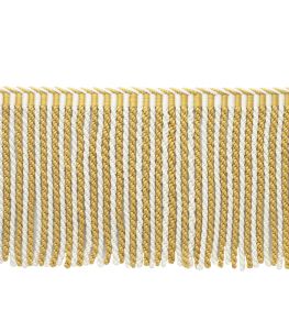MDS Stripe Bullion Fringe 21cm Trimming by Samuel & Sons Wheat
