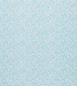 Meadow Leaf Fabric by Designers Guild Aqua