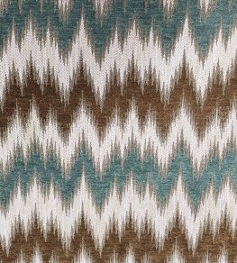Medici Fabric by Marvic Aqua/Brown
