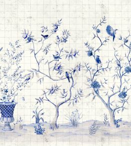 Meihua Mural by Coordonne Blue Spirulina