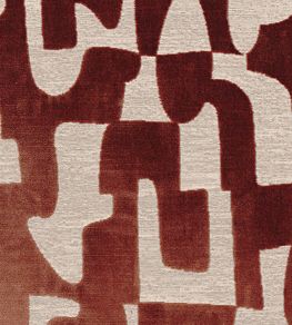 Melodie Fabric by Casamance Orange Brulee