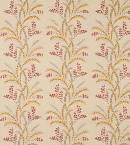 Melrose Fabric by Colefax and Fowler Ochre/Coral