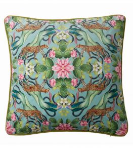 Menagerie Cushion 43 x 43cm by Clarke & Clarke Aqua